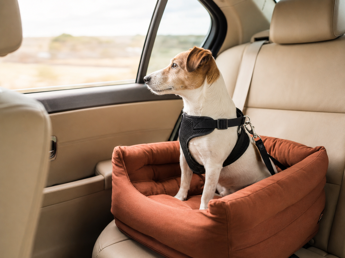 Sac de transport et siège auto pour chien en voiture : le guide