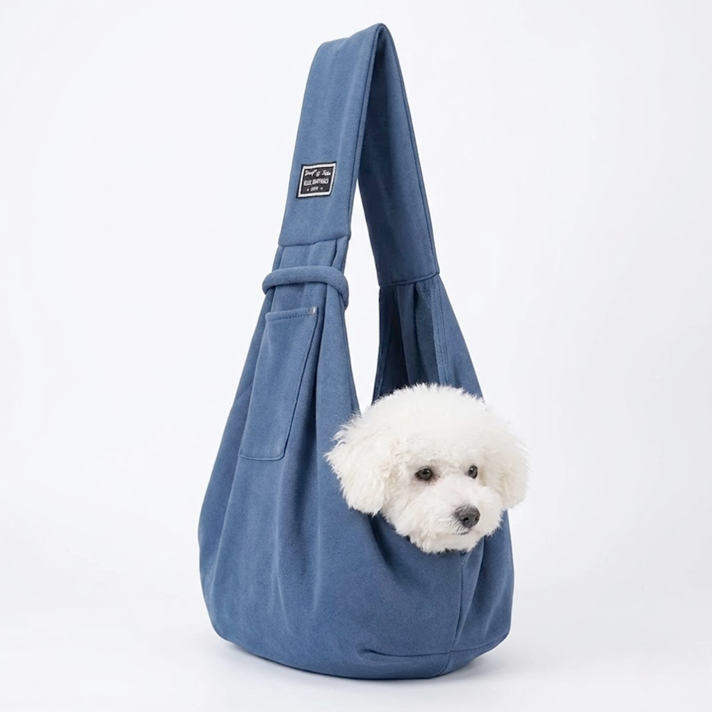 Sac bandoulière souple pour chien, large sangle d'épaule, jusqu'à 7,5 kg