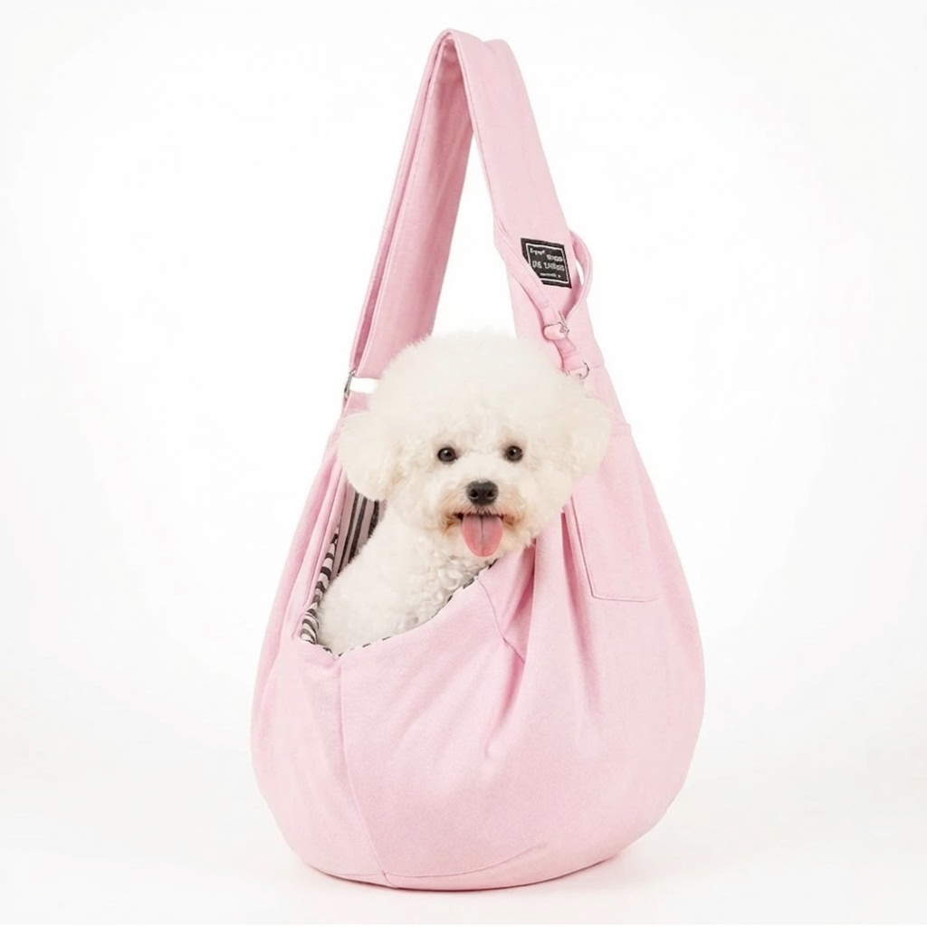 Sac bandoulière souple pour chien, large sangle d'épaule, jusqu'à 7,5 kg