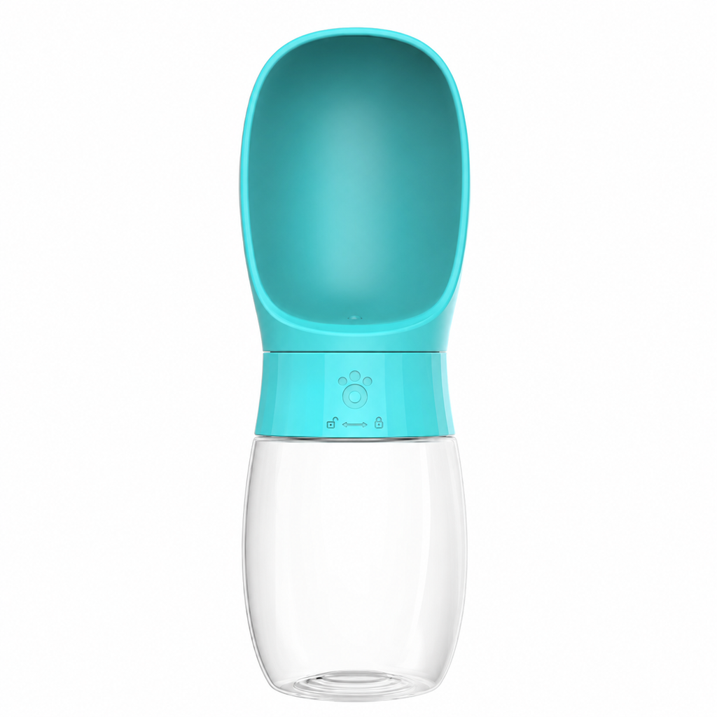 Gourde portable pour chien avec bol intégré, système anti-gaspillage, 350 ou 550 ml