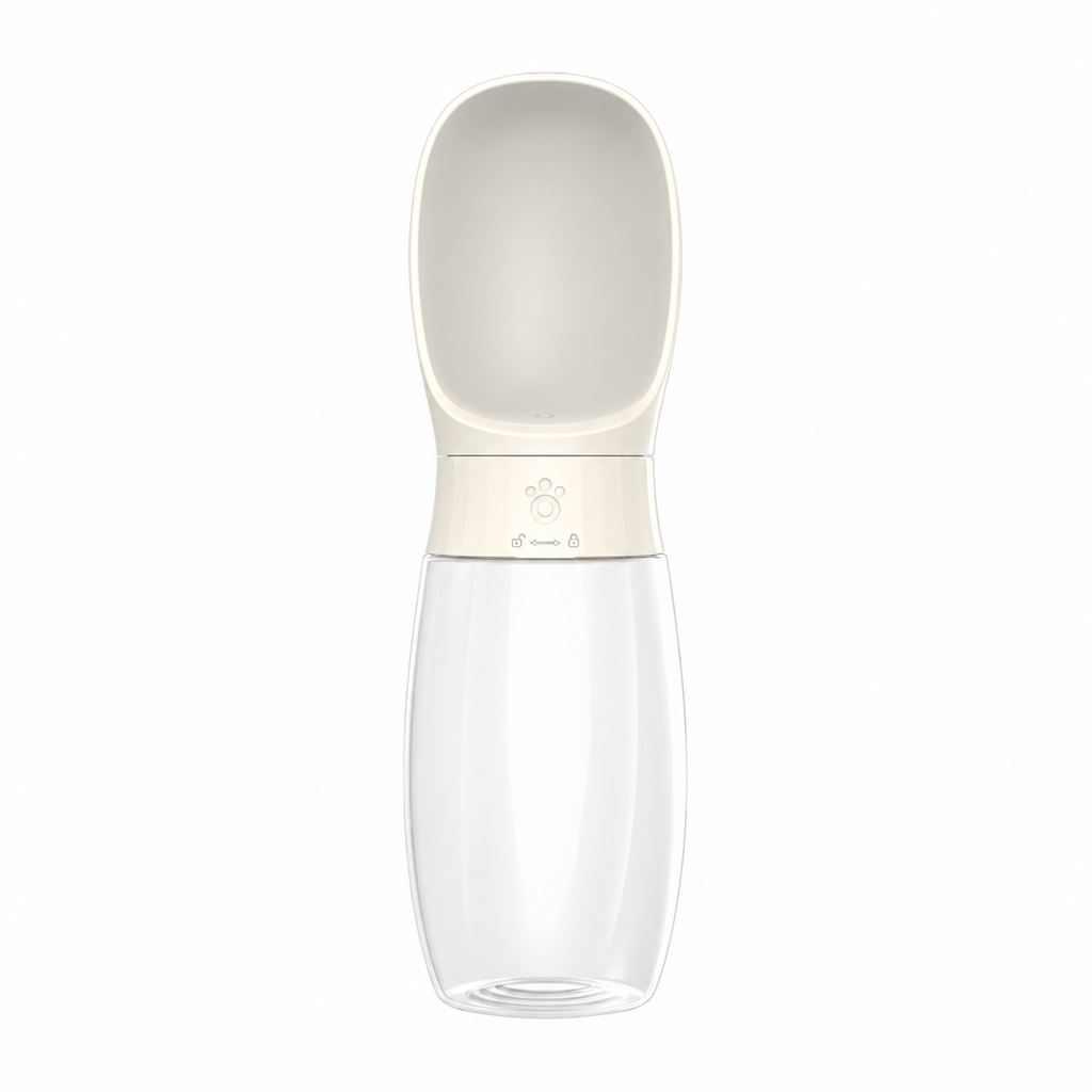 Gourde portable pour chien avec bol intégré, système anti-gaspillage, 350 ou 550 ml