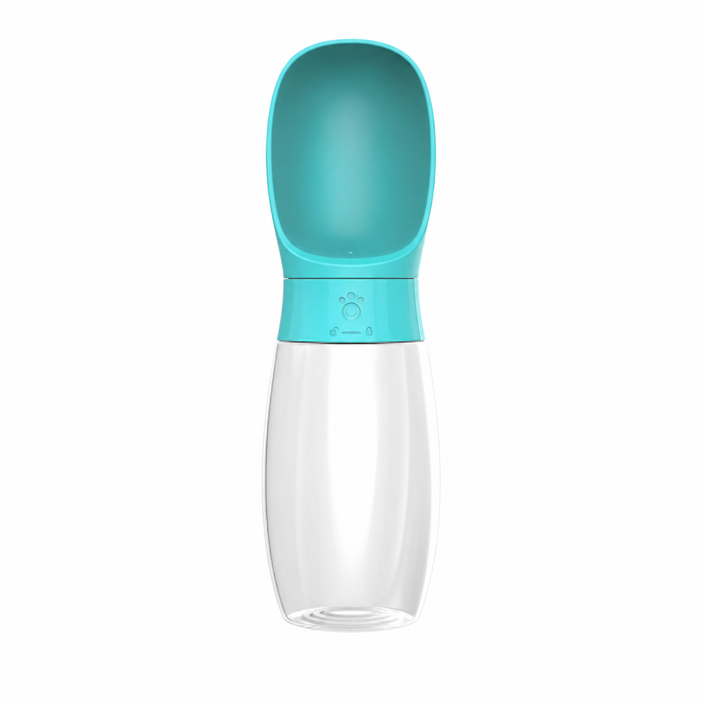 Gourde portable pour chien avec bol intégré, système anti-gaspillage, 350 ou 550 ml