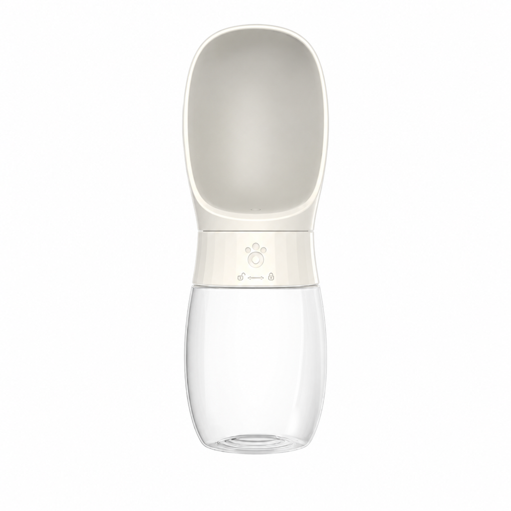 Gourde portable pour chien avec bol intégré, système anti-gaspillage, 350 ou 550 ml