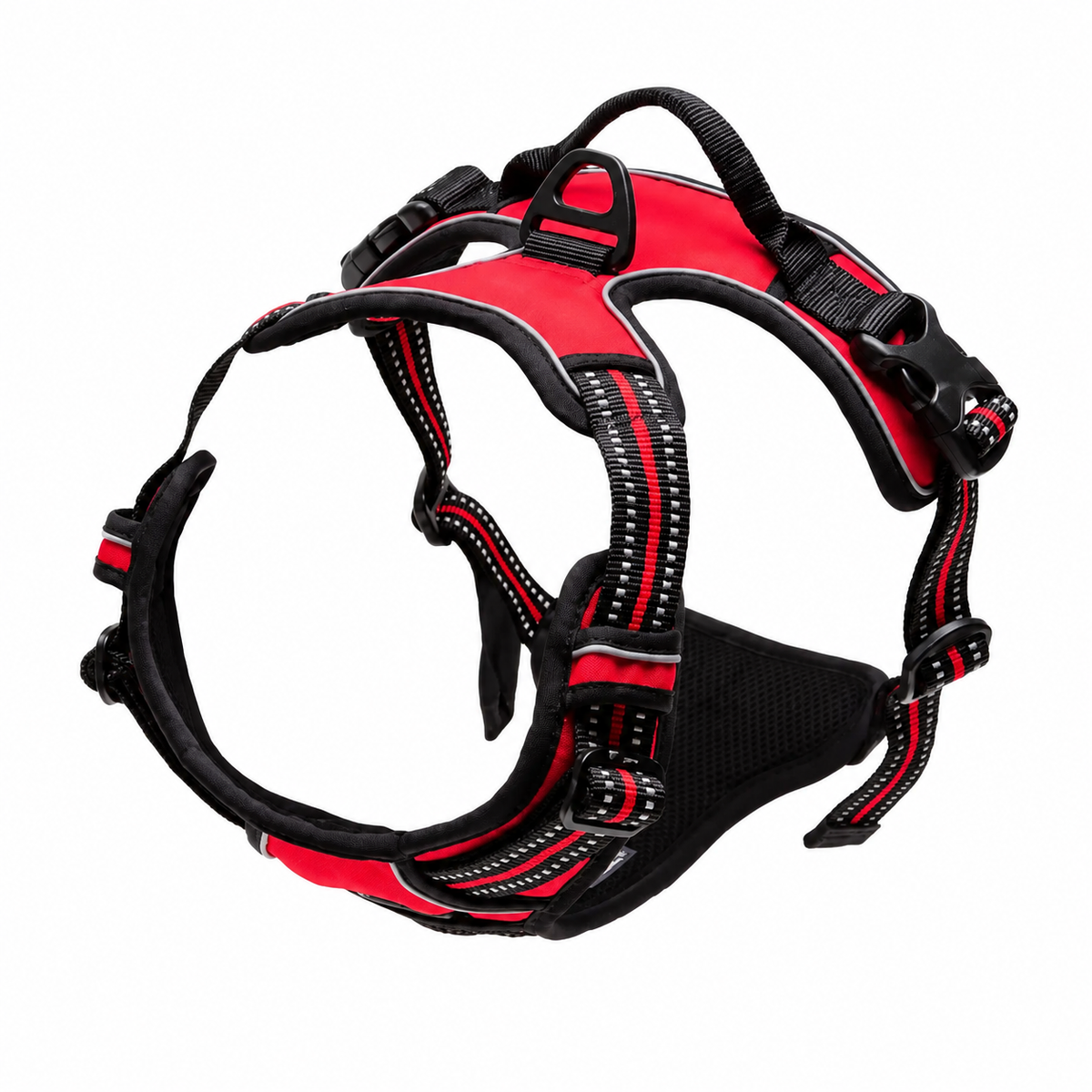 Harnais anti-traction pour chien réglable, maille respirante, tailles S à XL, 4 à 45 kg
