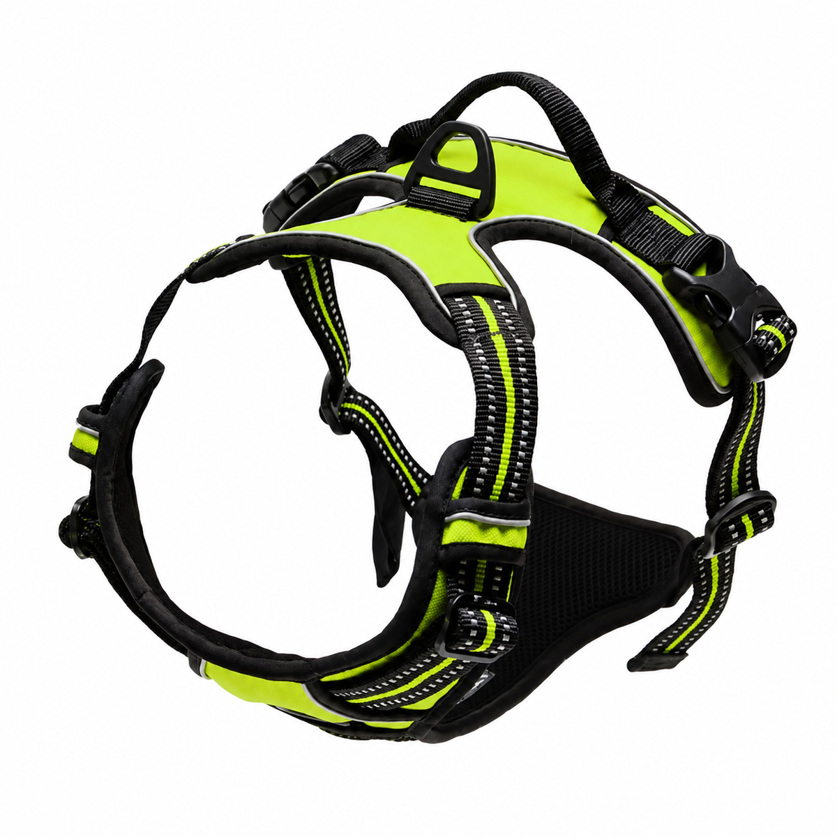 Harnais anti-traction pour chien réglable, maille respirante, tailles S à XL, 4 à 45 kg