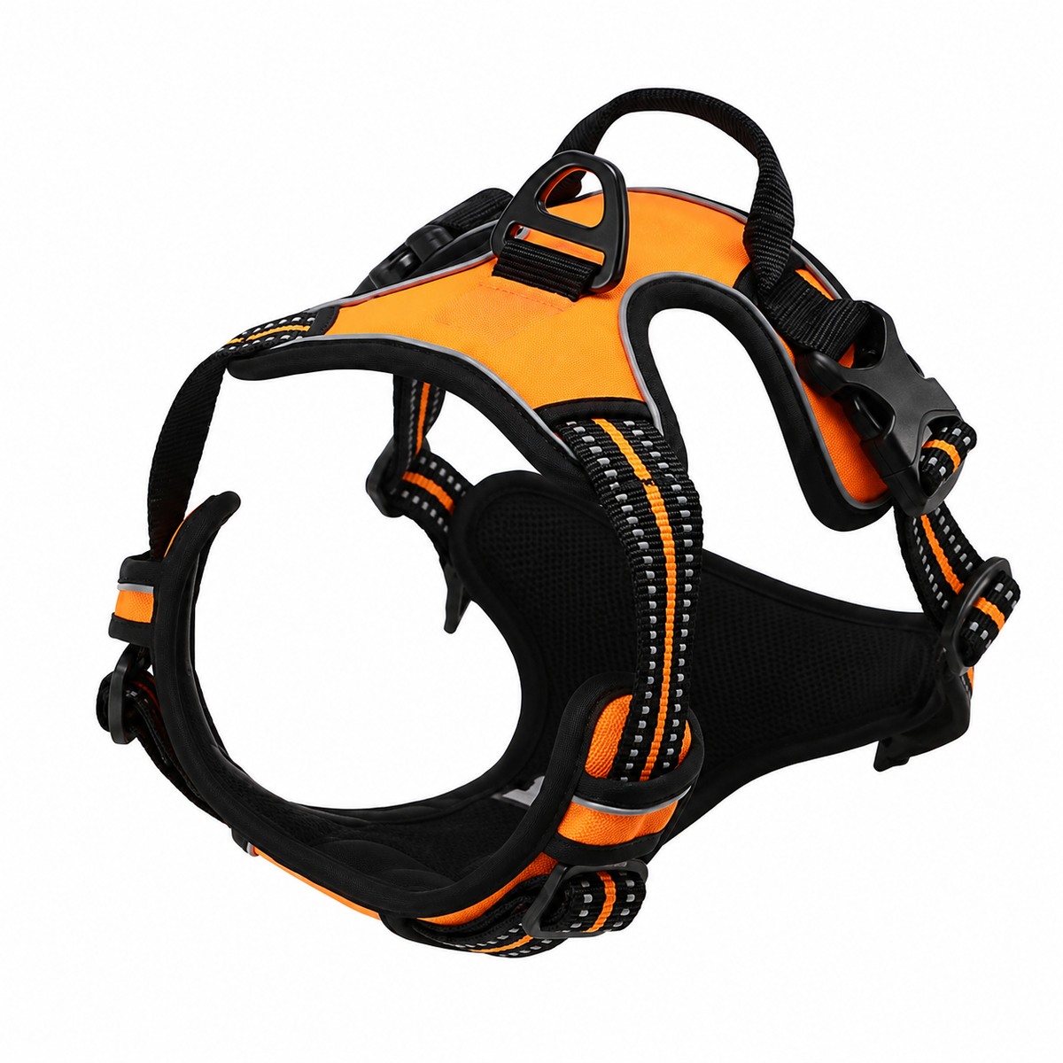 Harnais anti-traction pour chien réglable, maille respirante, tailles S à XL, 4 à 45 kg