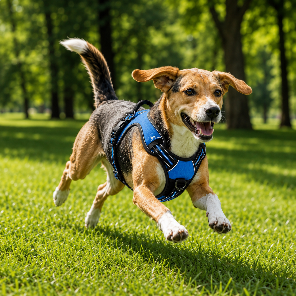 Harnais anti-traction pour chien réglable, maille respirante, tailles S à XL, 4 à 45 kg