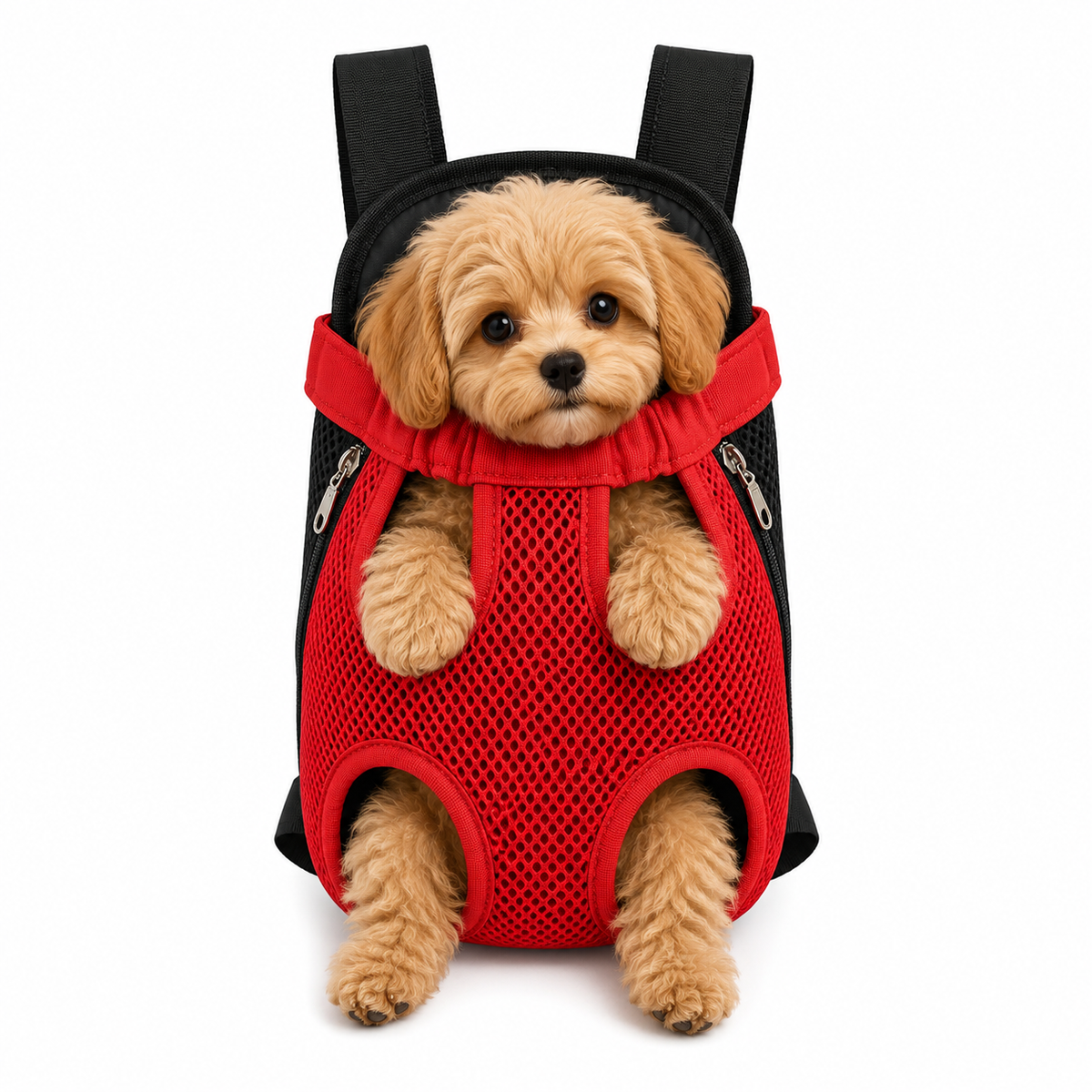 Sac ventral pour chien pattes sorties, sangles réglables, tailles S à XL, 1,5 à 9,5 kg