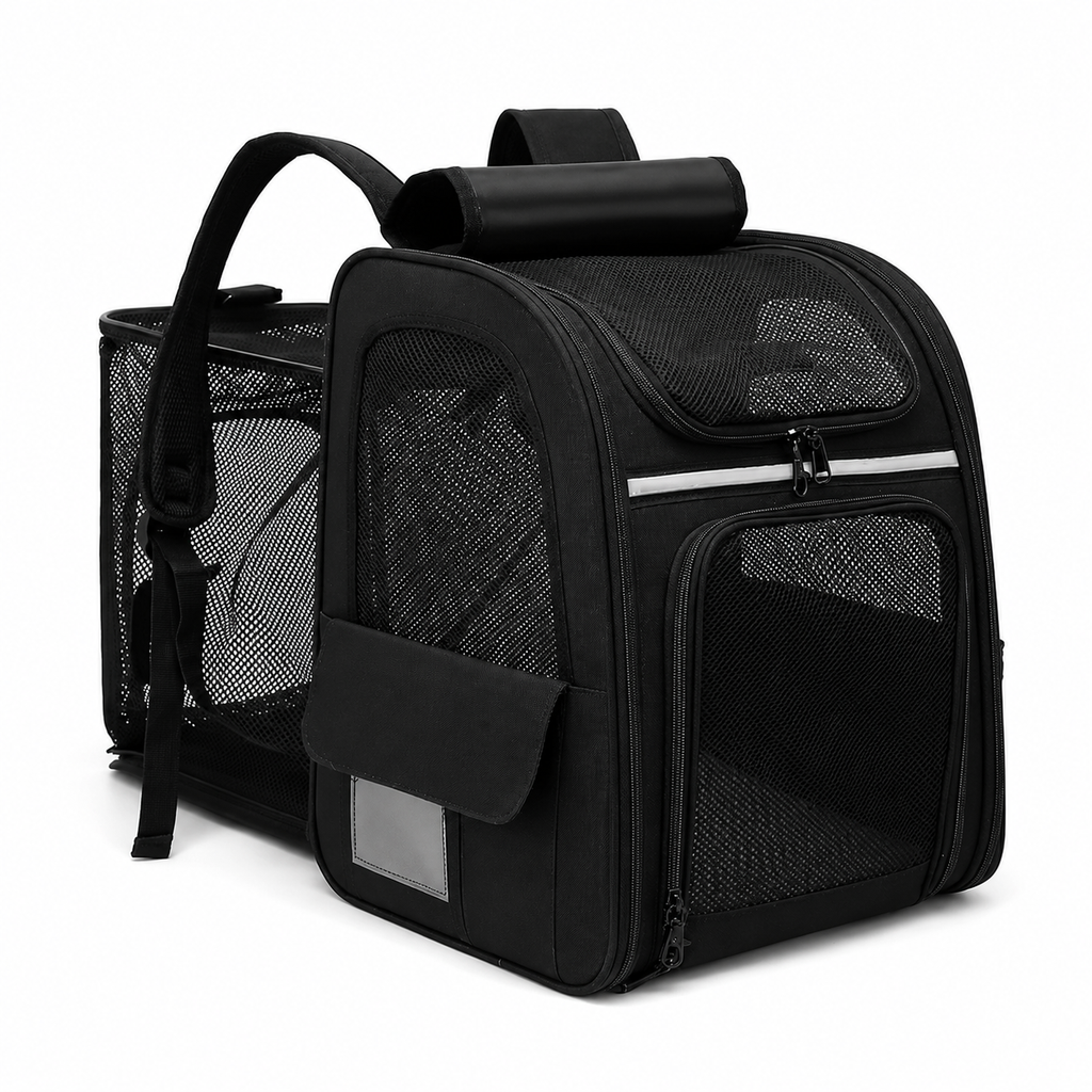 Sac à dos de transport pour chien extensible, Oxford 600D hydrofuge, jusqu'à 7 kg