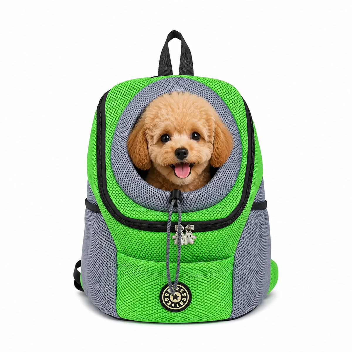 Sac à dos de transport pour chien, maille respirante, tailles S à L, 1 à 12 kg