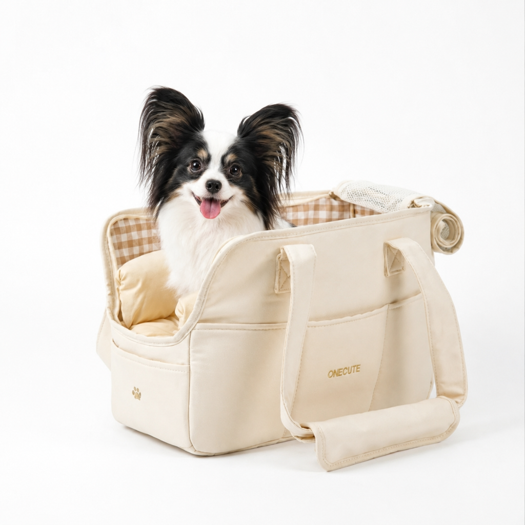 Sac à main de transport pour chien, poignées renforcées, tailles Petit et Moyen, jusqu'à 6 kg
