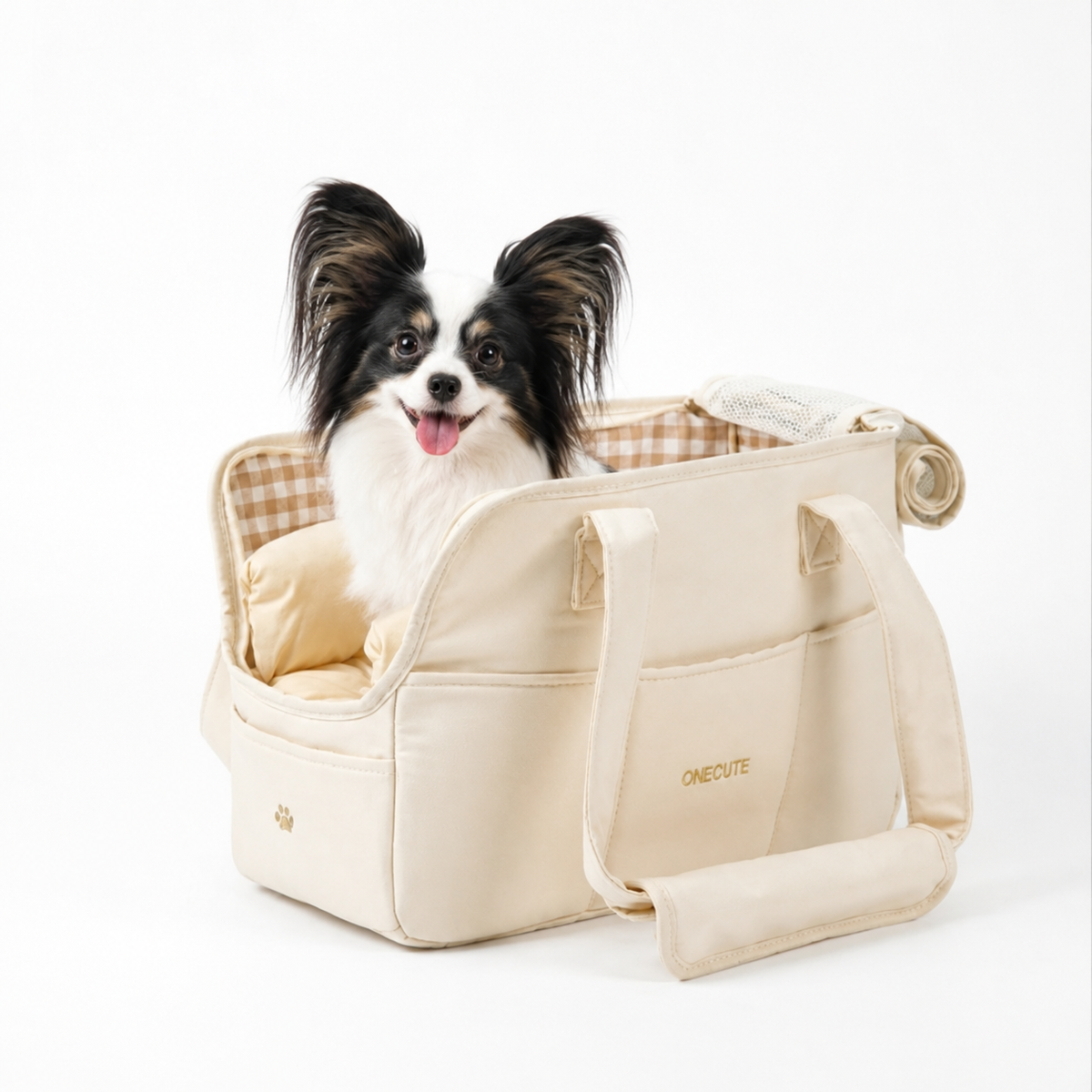 Sac à main de transport pour chien, poignées renforcées, tailles Petit et Moyen, jusqu'à 6 kg