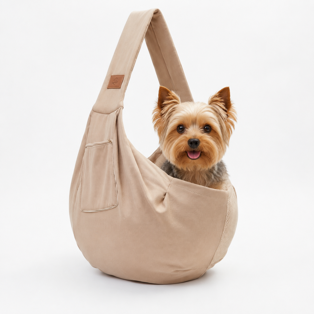 Sac bandoulière souple pour chien, large sangle d'épaule, jusqu'à 7,5 kg
