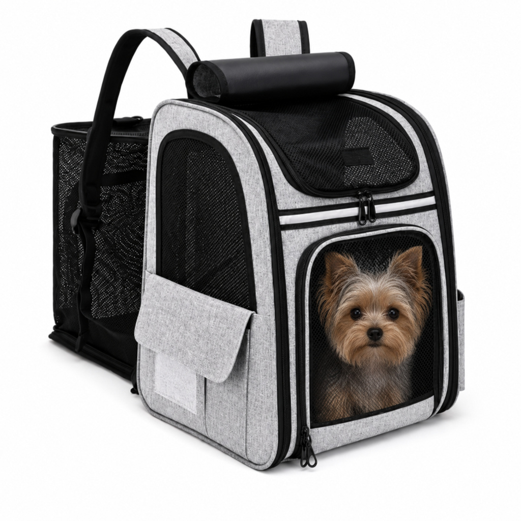 Sac à dos de transport pour chien extensible, Oxford 600D hydrofuge, jusqu'à 7 kg