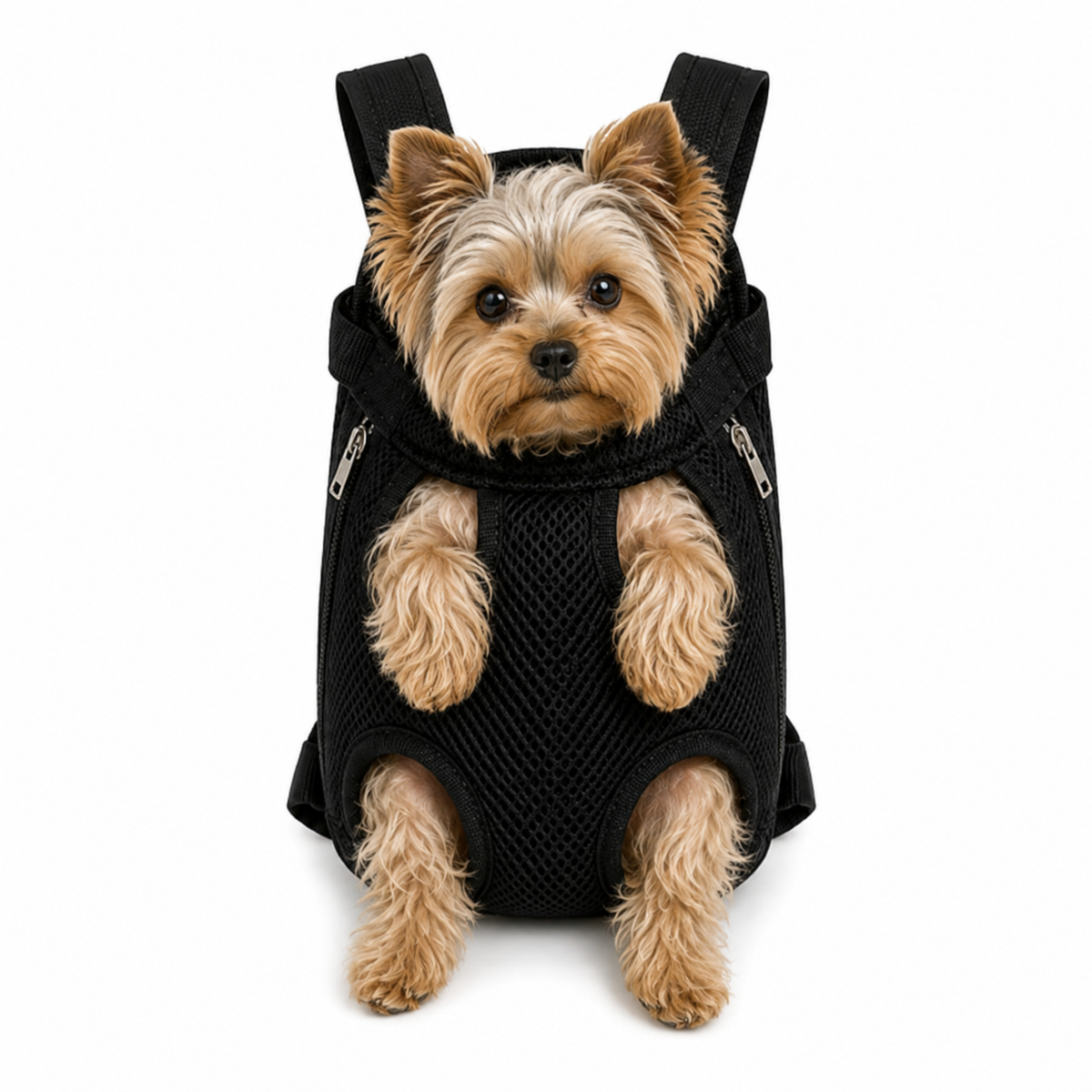 Sac ventral pour chien pattes sorties, sangles réglables, tailles S à XL, 1,5 à 9,5 kg