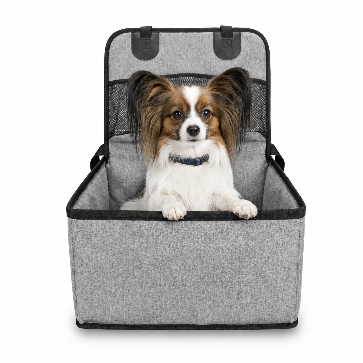 Siège auto pour petit chien avec poches de rangement intégrées jusqu'à 20kg